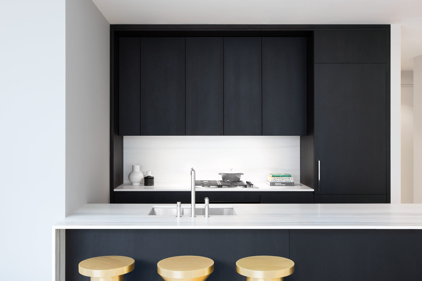 modern kitchen dark color